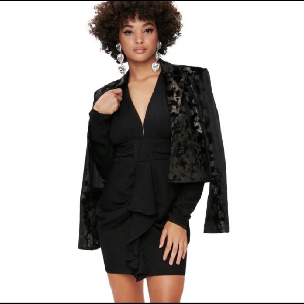 AFRM Ruffle & Ruched Mini Dress - Picture 3 of 16
